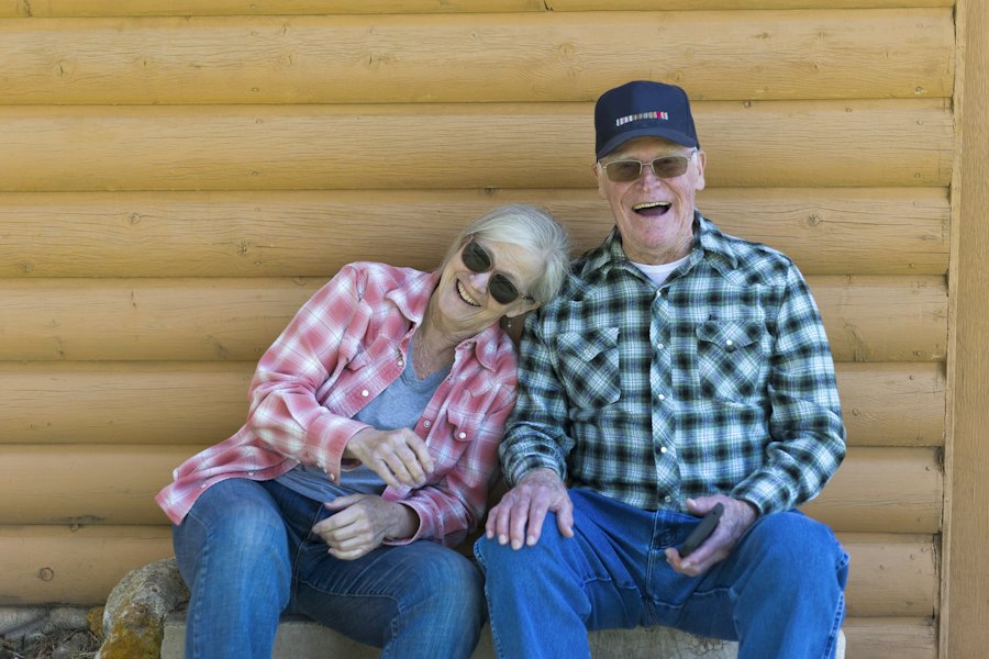 Senior couple enjoying retirement with coverage peace of mind